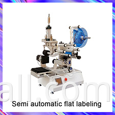 Wine Double Side Sticker Round Water Semi Automatic Digital Bottle Labeling Printing Machine